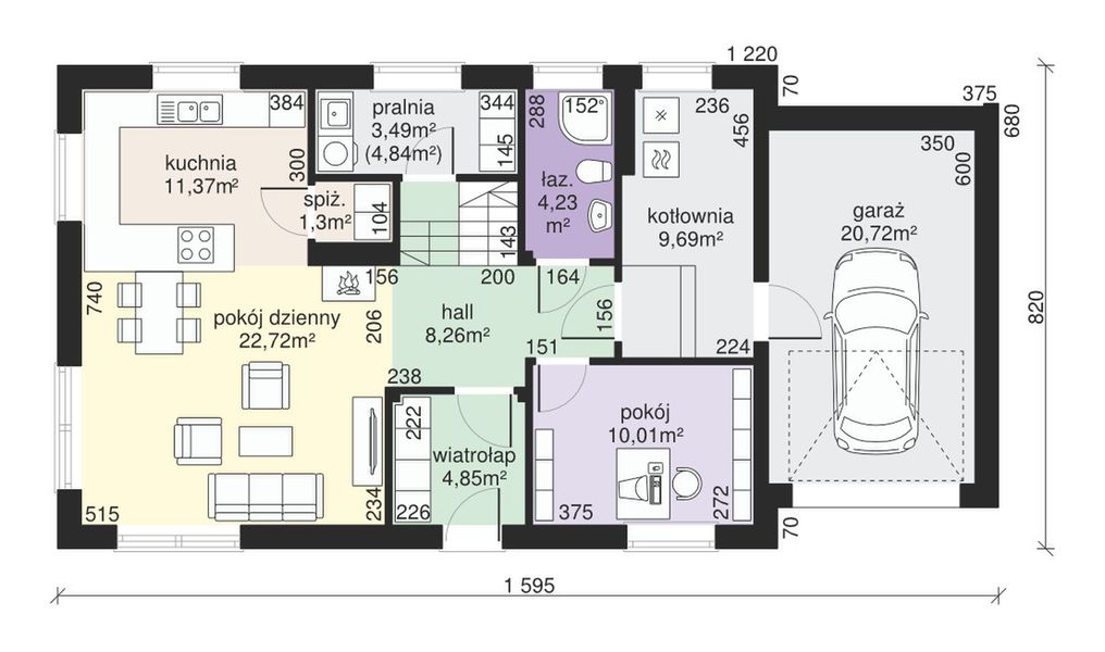 Parter projektu Dom przy Alabastrowej 8