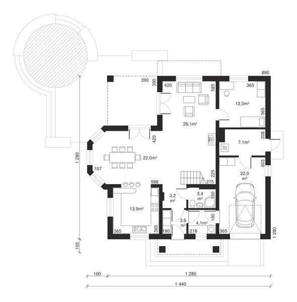 Parter projektu Dom przy Szmaragdowej