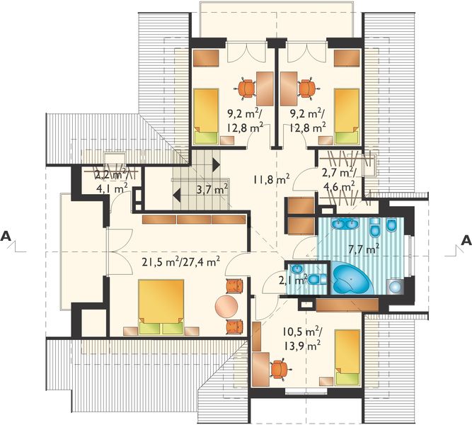Poddasze projektu Karmel - murowana – ceramika