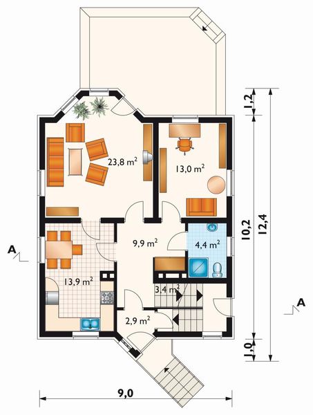 Parter projektu Mała Marzanna - murowana – beton komórkowy
