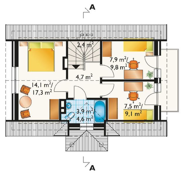 Poddasze projektu Mini - murowana – ceramika