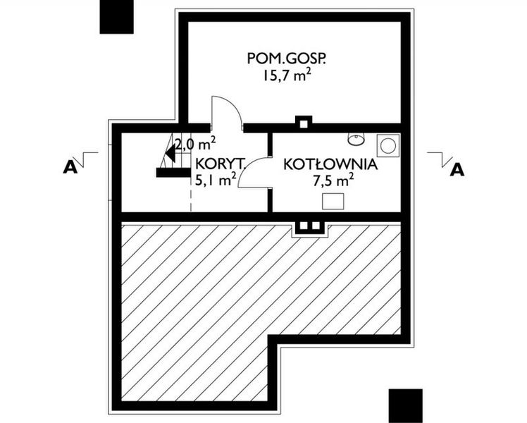 Piwnica projektu Floks - murowana – ceramika