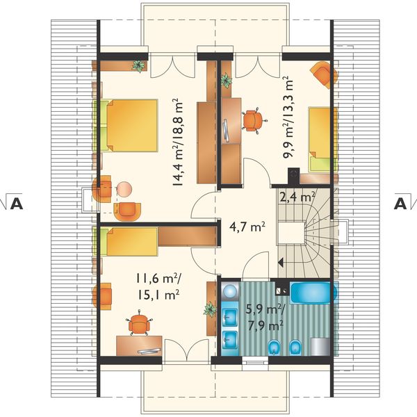 Poddasze projektu Grześ (1494)