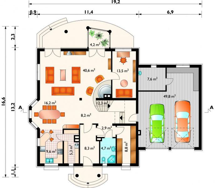 Parter projektu Kastor - murowana – beton komórkowy