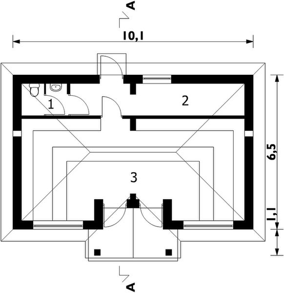 Parter projektu Pawilon handlowy 08 - murowana – beton komórkowy