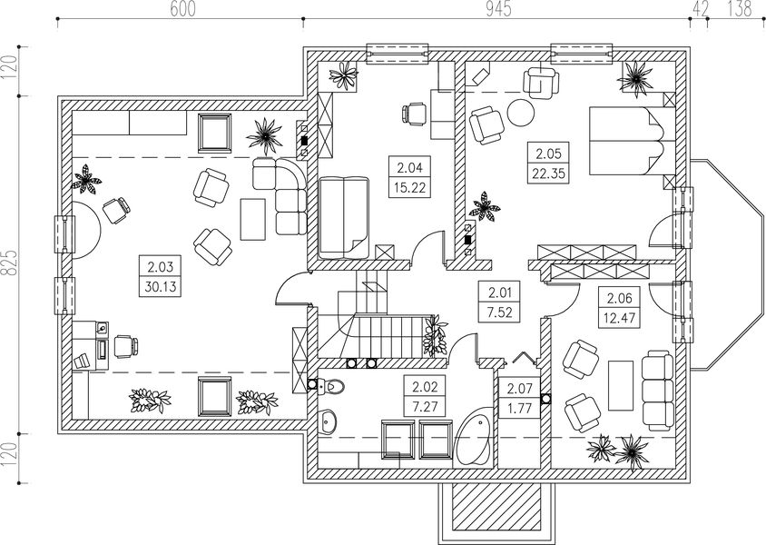 Poddasze projektu Fra