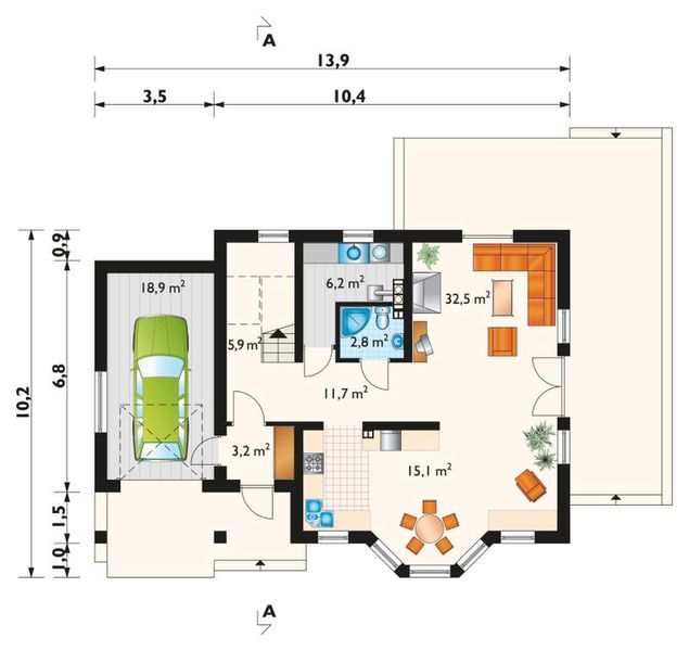 Parter projektu Pigwa - murowana – beton komórkowy