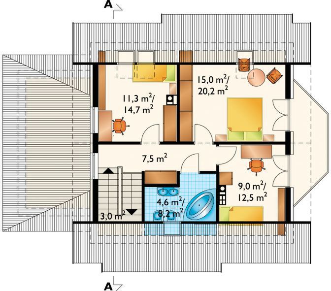 Poddasze projektu Chaber-2 (786)