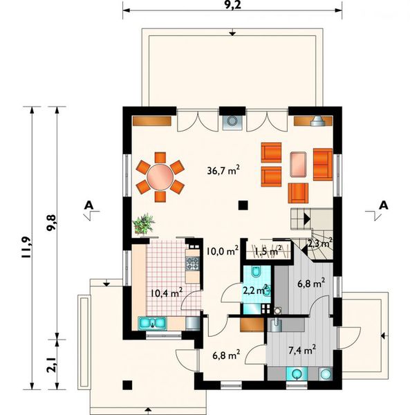Parter projektu Olga - murowana – beton komórkowy