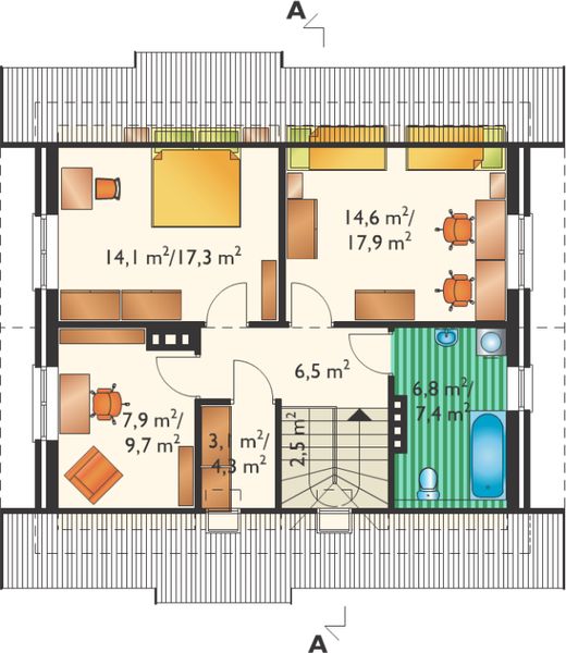 Poddasze projektu Dzwonek (176)