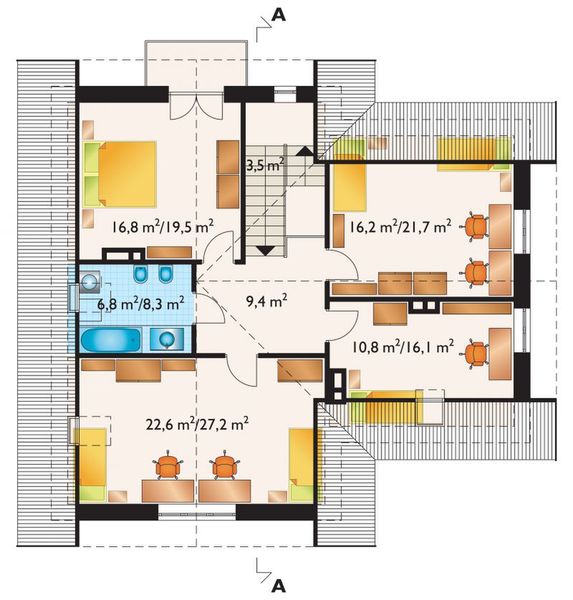 Poddasze projektu Emil - murowana – ceramika