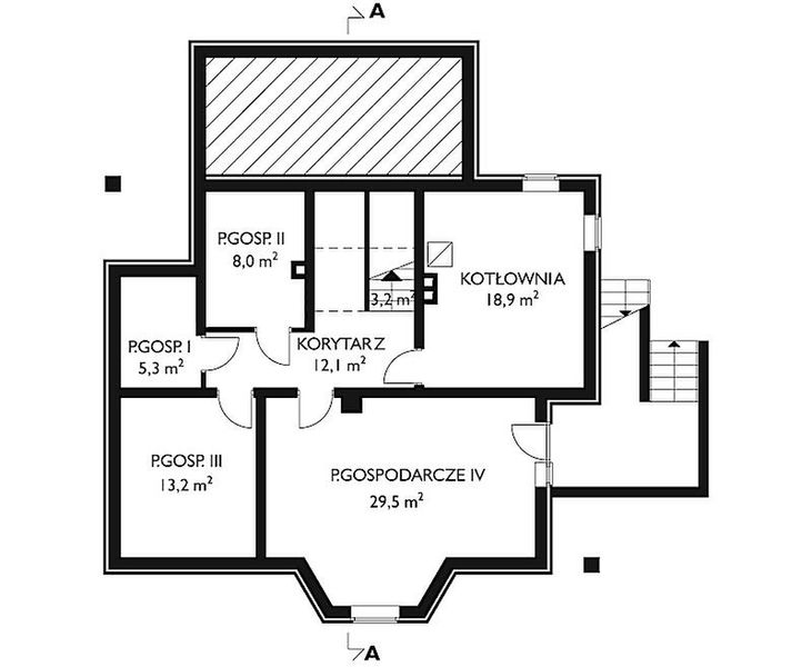 Piwnica projektu Granit - murowana – ceramika
