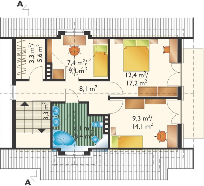Poddasze projektu Prymulka (582)