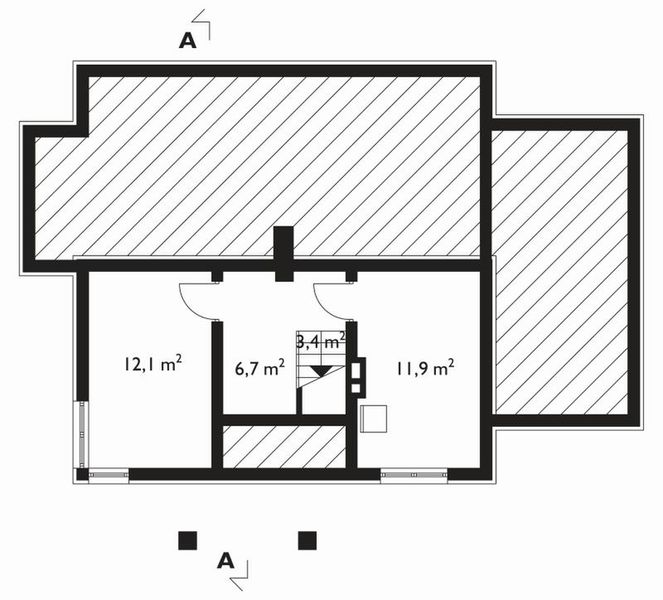 Piwnica projektu Żonkil-2 - murowana – beton komórkowy