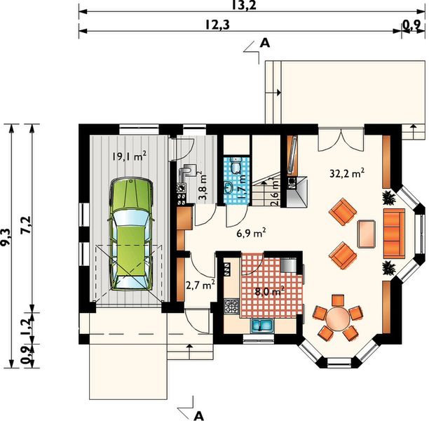 Parter projektu Spinka Midi - murowana – beton komórkowy