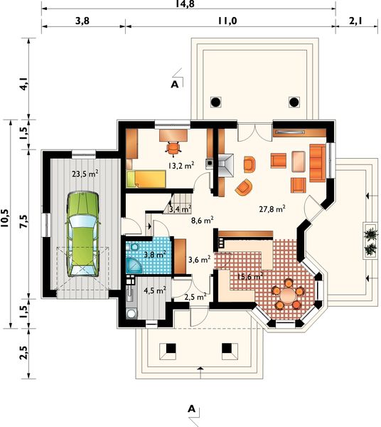 Parter projektu Maja Krak - murowana – beton komórkowy