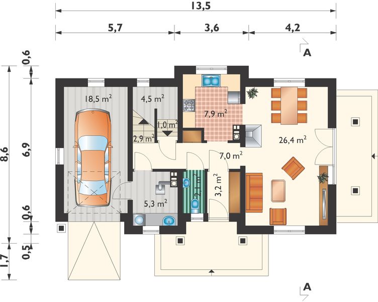 Parter projektu Antałek Mobil - murowana – beton komórkowy