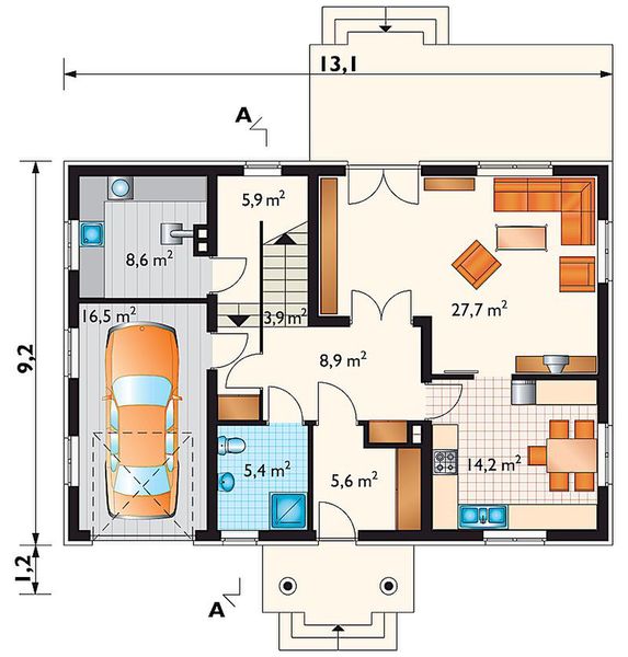 Parter projektu Bartosz - murowana - ceramika