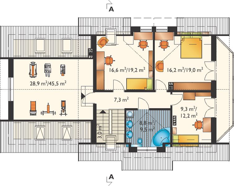 Poddasze projektu Celesta Rex G2 (915)