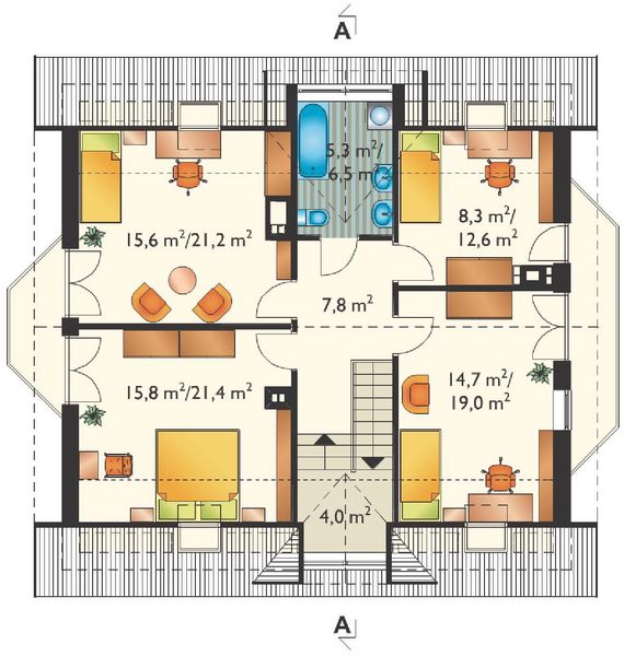Poddasze projektu Saba Mała (938)