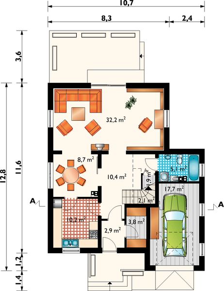 Parter projektu Sylwin - murowana – beton komórkowy