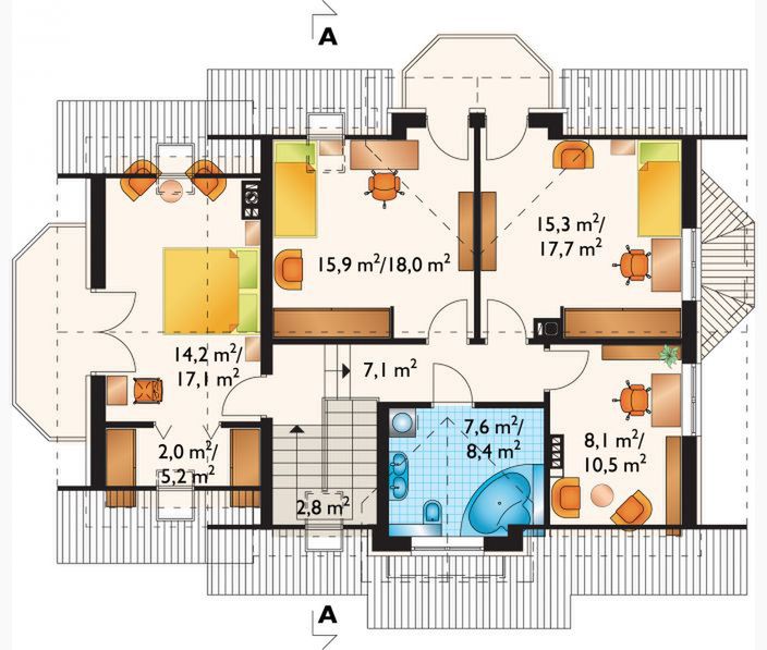 Poddasze projektu Celesta Prima Lux (1089)