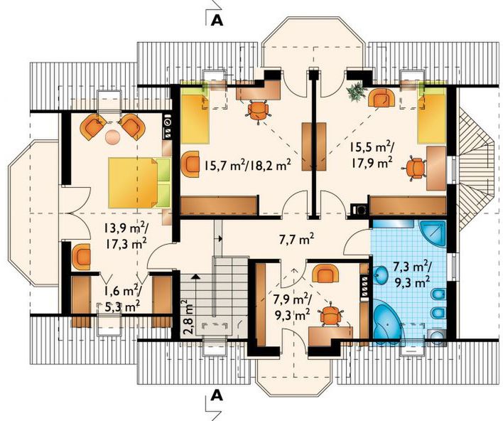 Poddasze projektu Celesta Bona (1119)