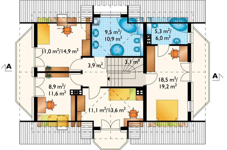 Poddasze projektu Zofia Rex (1114)