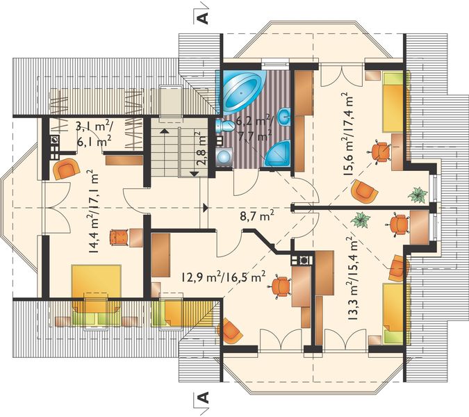 Poddasze projektu Jelonek Astro (1148)