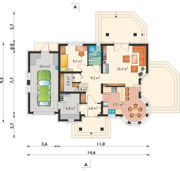 Parter projektu Maja Neo - murowana – beton komórkowy