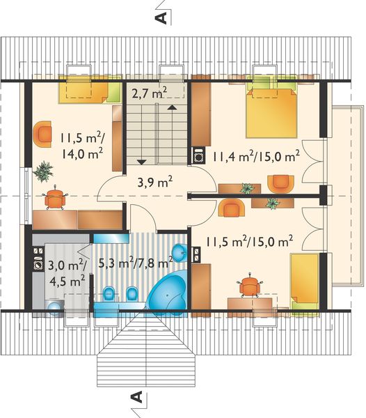 Poddasze projektu Sambor Mini (1132)