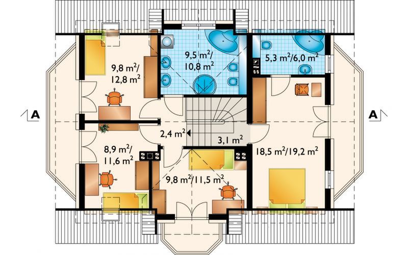 Poddasze projektu Zofia Mini (1139)