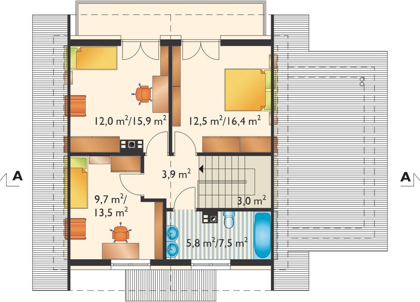 Poddasze projektu Aster Neo (1177)