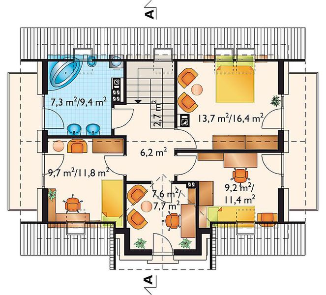 Poddasze projektu Tomir Lux (1182)