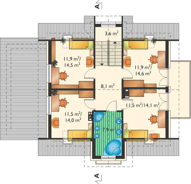 Poddasze projektu Kowalik Lux (1213)