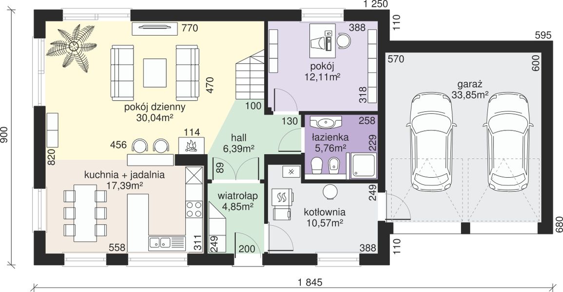 Parter projektu Dom przy Alabastrowej 11
