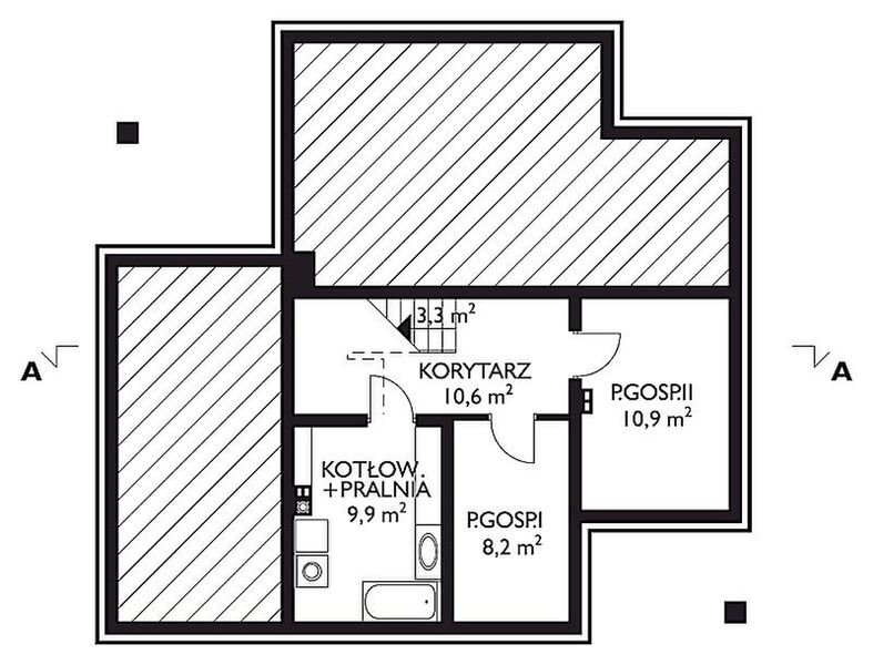 Piwnica projektu Benon - murowana – silikaty
