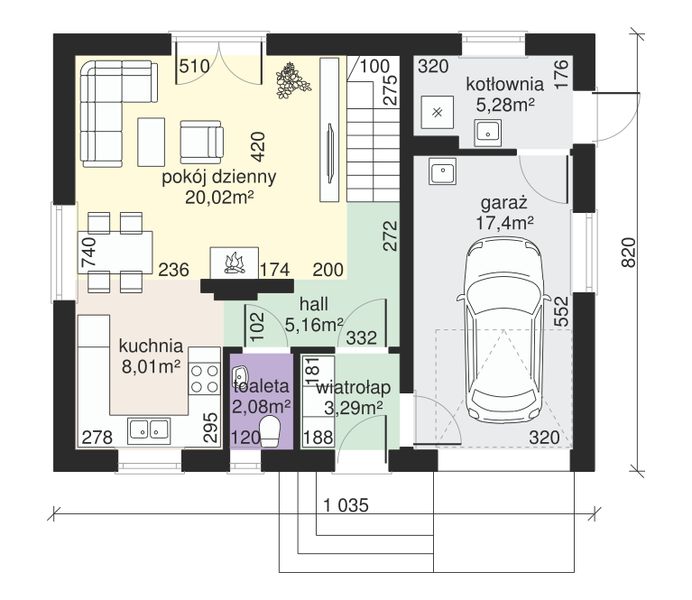 Parter projektu Dom przy Alabastrowej 22