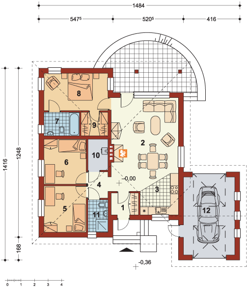Parter projektu Ceglasty typ D-1