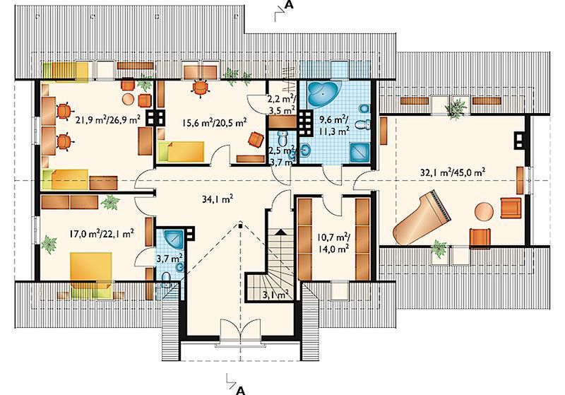 Poddasze projektu Hubert - murowana – keramzyt