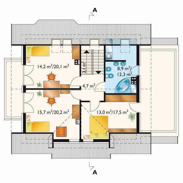 Poddasze projektu Karino - murowana – keramzyt