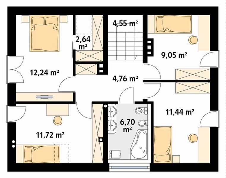 Poddasze projektu Jeżyna 3