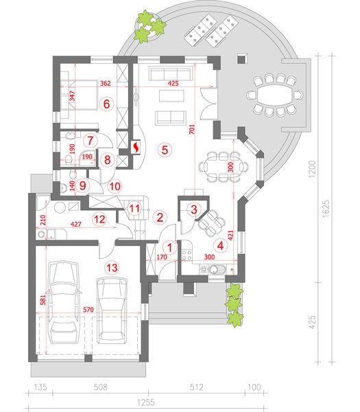 Parter projektu Dom pod jaskółką