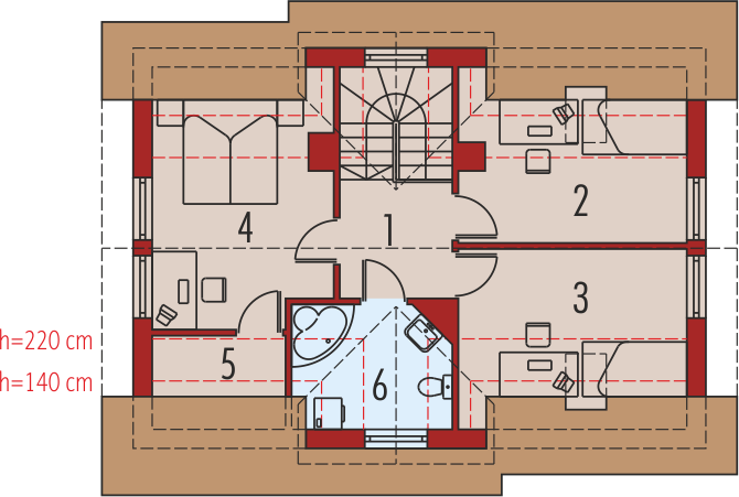 Poddasze projektu Magnolia G1