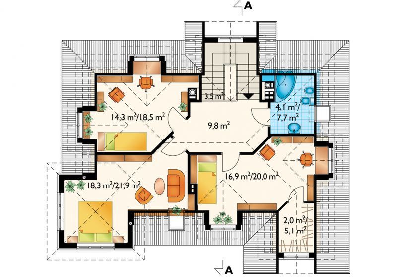 Poddasze projektu Zadora - murowana – keramzyt