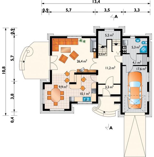 Parter projektu Zadora - murowana – keramzyt