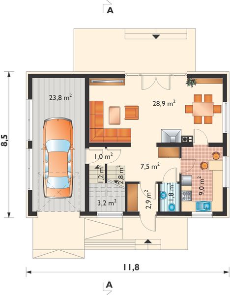 Parter projektu Zeta - murowana – beton komórkowy