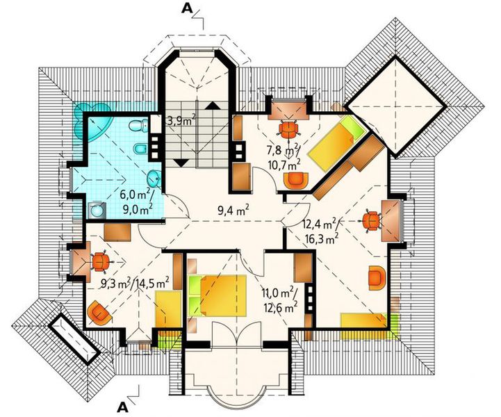 Poddasze projektu Perła - murowana – ceramika