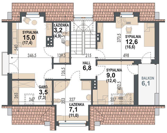 Poddasze projektu Driada