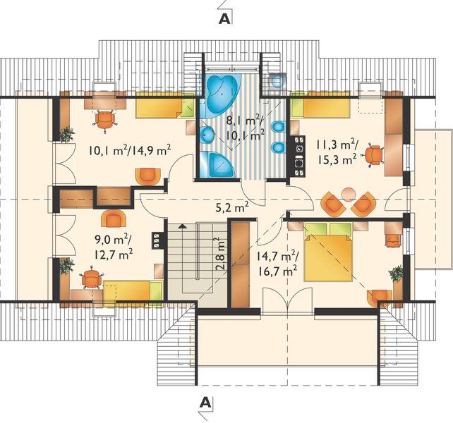 Poddasze projektu Wodnik As (1262)